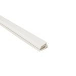 8mm 2-Part End Profile - White - Plastic