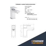 Element Chrome Mono Basin Mixer Tap