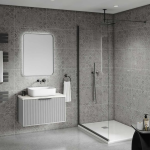 Orkney Patterned Tile Effect Bathroom Wall Cladding - 8mm - 500mm x 2700mm