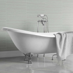Angus Light Grey Tile Effect Bathroom Wall Cladding - 8mm - 500mm x 2700mm