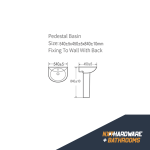 Value Close Coupled Toilet & 540mm Full Pedestal Basin Bundle