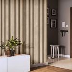 Light Lamella Small PVC Bathroom Cladding - 8mm - 250mm x 2650mm