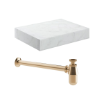 Natural Wall Hung Basin Shelf