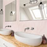 Rose Marble PVC Bathroom Wall Panel - 8mm - 250mm x 2700mm