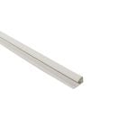 8mm 2-Part End Profile - White - Plastic