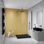 Lemon Zest Yellow Abstract Bathroom Wall Panel - 300mm x 2700mm
