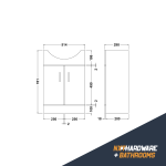 Value White Gloss Combination Vanity Basin & Toilet Pack