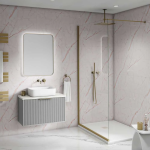 Lisburn Pink Marble Tile Effect Bathroom Wall Cladding - 8mm - 500mm x 2700mm
