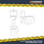 Value Close Coupled Toilet To Go With Soft Close Seat