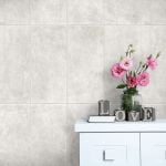 Misty Marble Tile Effect PVC Bathroom Cladding - 250mm x 2650mm