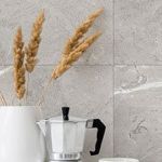 Inspiro Tile Vague - Light Grey SPC Cladding - 2.06sqm - 700mm x 420mm