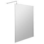 Value Wet Room Screen & Support Bar (300mm - 1400mm Available)
