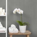Graphite Tile Effect PVC Bathroom Cladding - 250mm x 2650mm