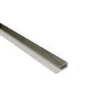 10mm 1-Part End Profile - Chrome - Plastic