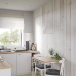 Light Wood PVC Bathroom Cladding - 8mm - 250mm x 2650mm