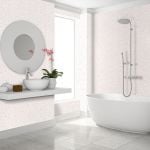 White Sparkle PVC Bathroom Cladding - 250mm x 2700mm