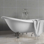 Oxfordshire Tile Effect Bathroom Wall Cladding - 8mm - 500mm x 2700mm