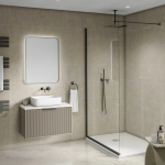 Suffolk Beige Tile Effect Bathroom Wall Cladding - 8mm - 500mm x 2700mm