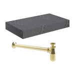 Natural Wall Hung Basin Shelf