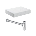 Natural Wall Hung Basin Shelf