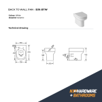 Bijoux Back To Wall WC Pan and Seat