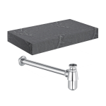 Natural Wall Hung Basin Shelf