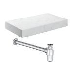 Natural Wall Hung Basin Shelf