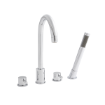 Plan Chrome 4 Tap Hole Bath Shower Mixer Taps