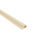 8mm 1-Part End Profile - Beige - Plastic