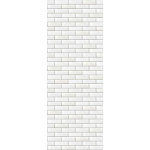 White Brick PVC Bathroom Cladding - 8mm - 250mm x 2650mm
