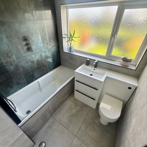 Modern Family Bathroom Supplied in Norton
