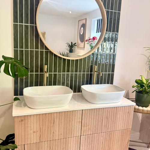 Fluted Brushed Brass Design Supplied to Chelsea Ferguson