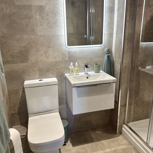 Kore White Gloss & Concrete Wall Panels